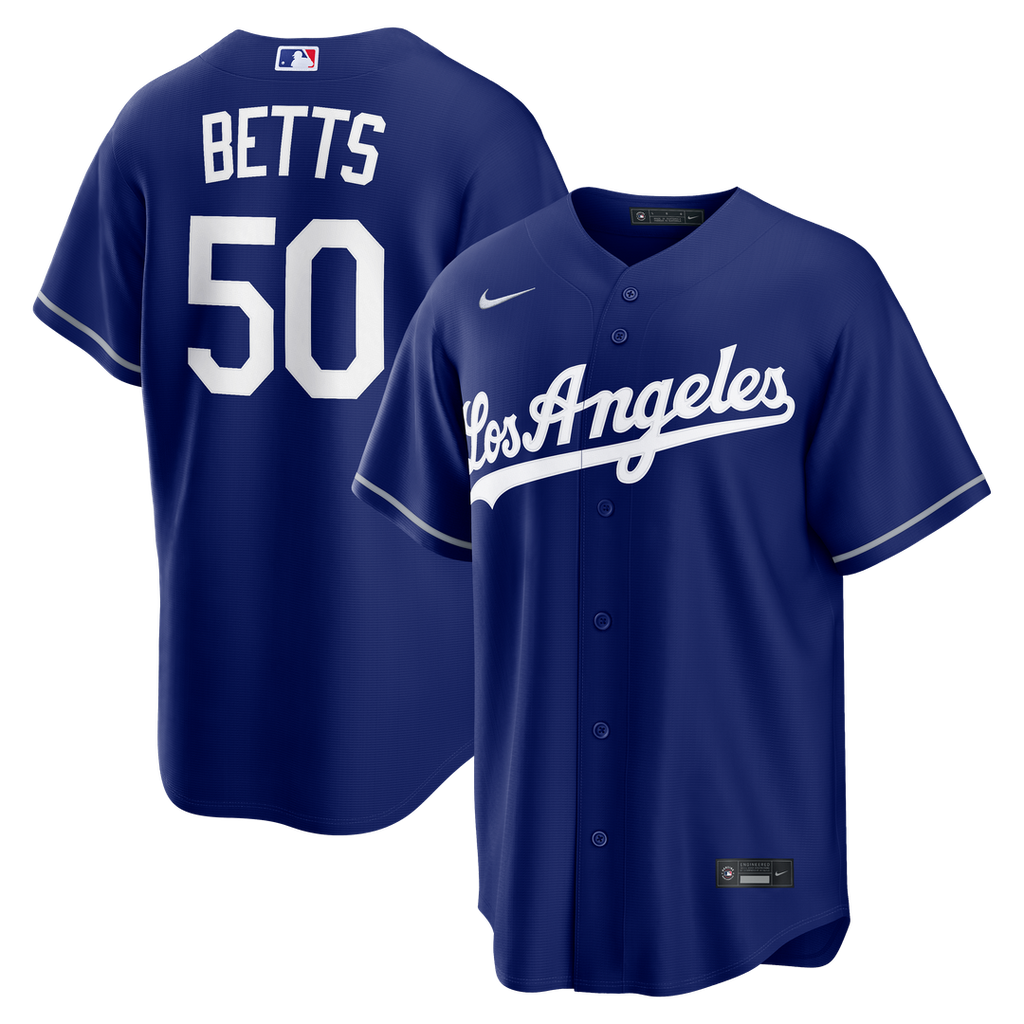 Mookie Betts Los Angeles Dodgers Nike Alternate Replica Jersey - Royal Official MLB Team Apparel Baseball Fan Gear