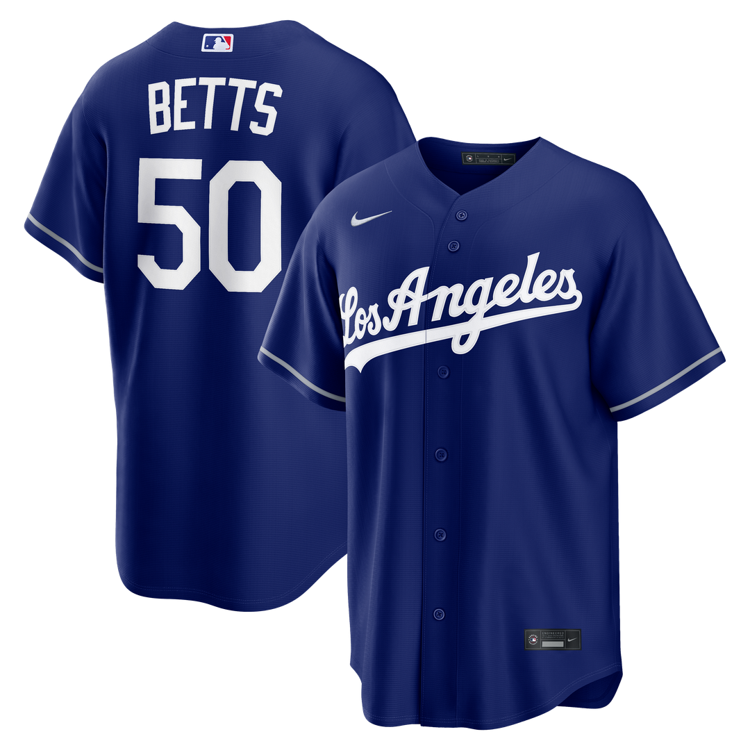 Mookie Betts Los Angeles Dodgers Nike Alternate Replica Jersey - Royal Official MLB Team Apparel Baseball Fan Gear