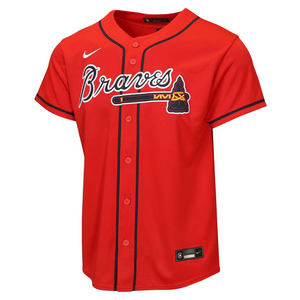 Atlanta Braves Nike Youth Road Replica Jersey - Gray Official MLB Team Apparel Baseball Fan Gear