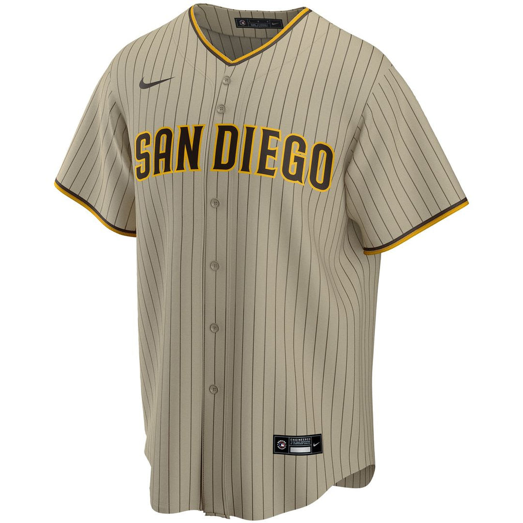 Fernando Tatis Jr. San Diego Padres Nike Alternate Replica Player Jersey - Tan Official MLB Team Apparel Baseball Fan Gear