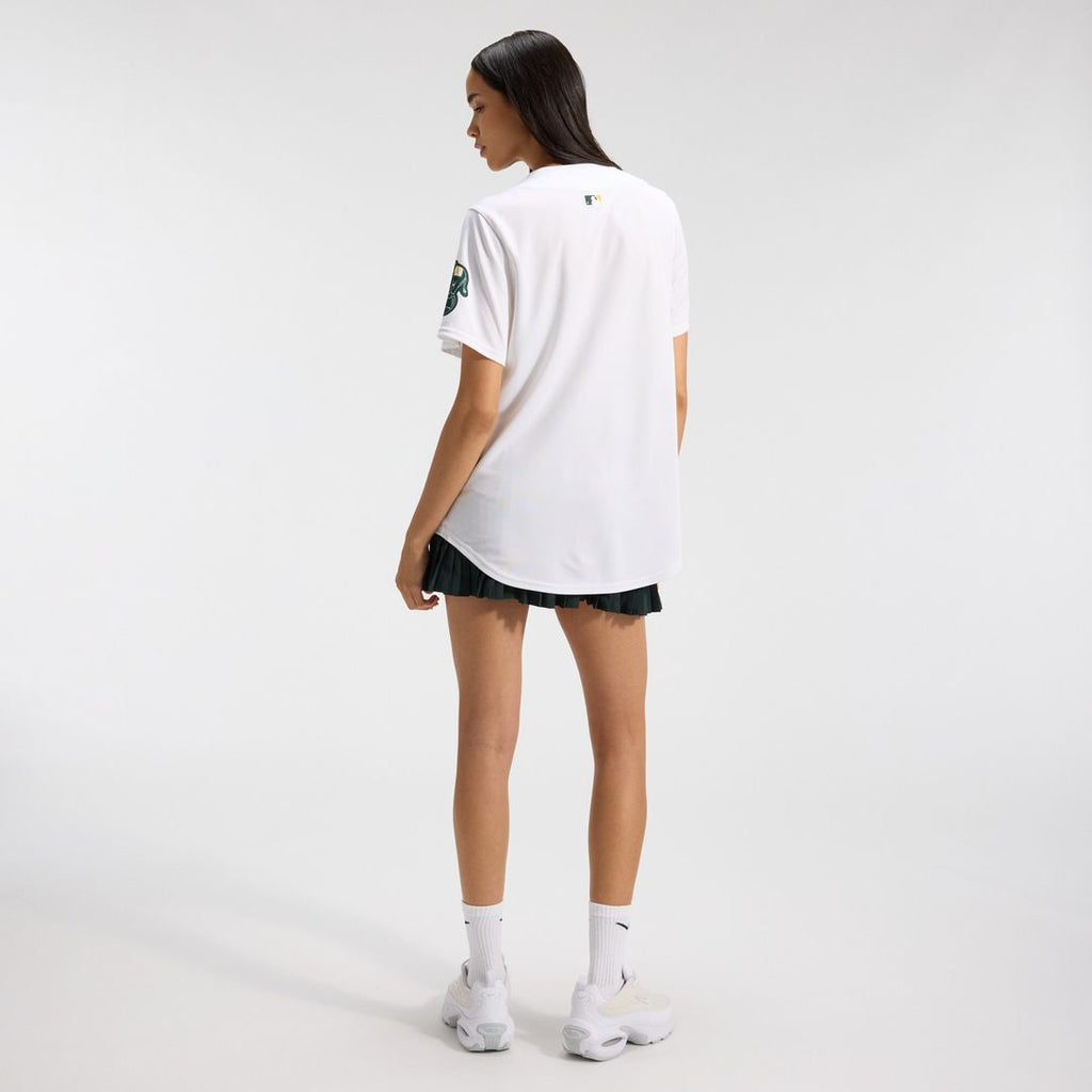 Athletics Nike Women's Home Limited Jersey – White Official MLB Team Apparel Baseball Fan Gear