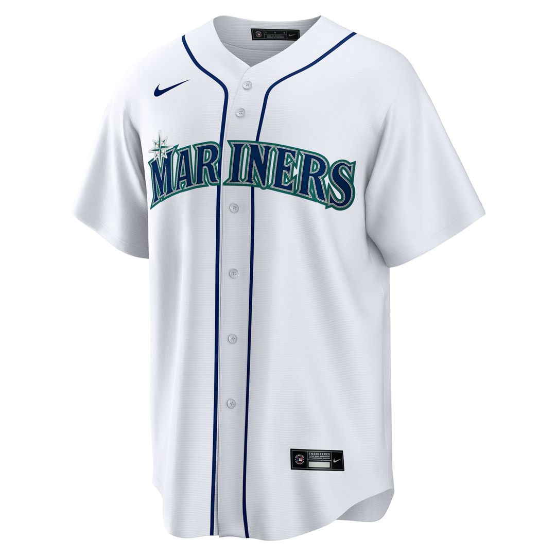 Josh Naylor Seattle Mariners Nike Home Replica Jersey - White Official MLB Team Apparel Baseball Fan Gear