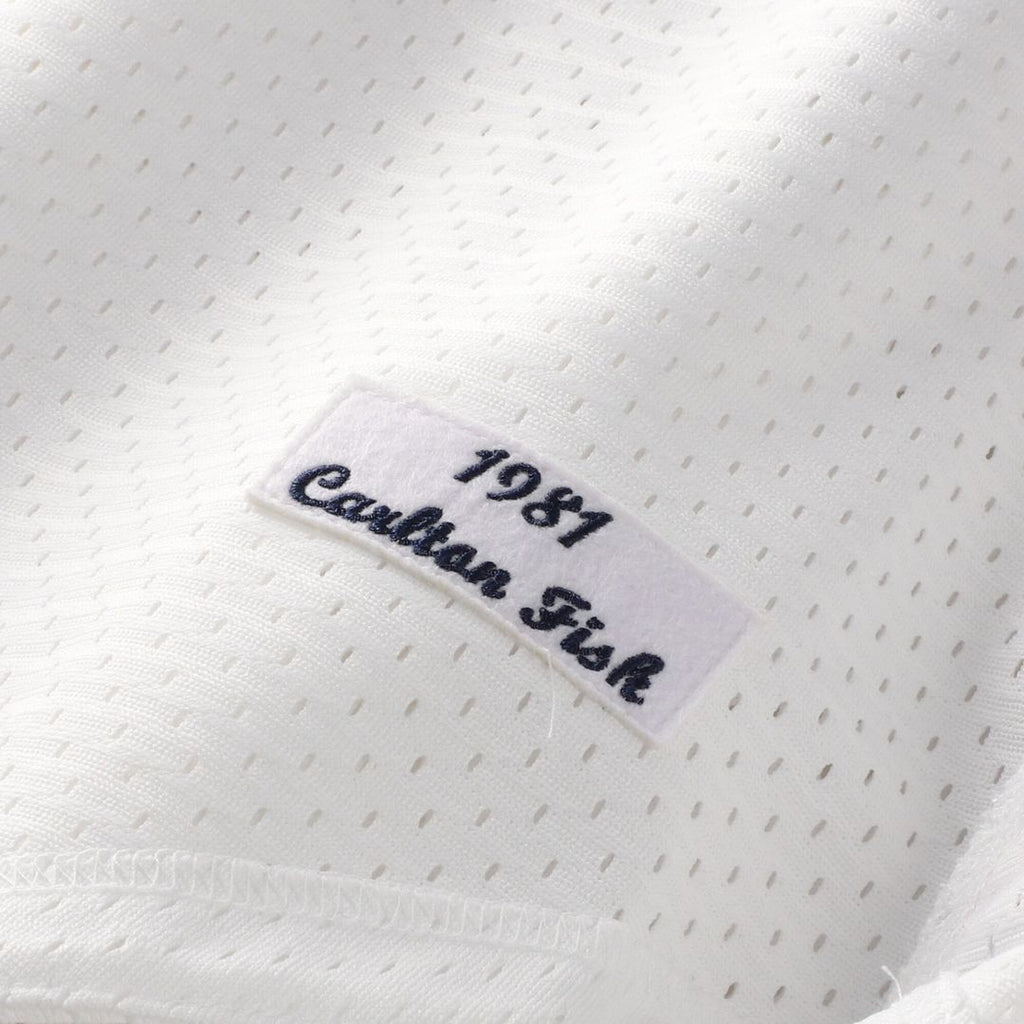 Carlton Fisk Chicago White Sox Mitchell & Ness Authentic Batting Practice Jersey - White Official MLB Team Apparel Baseball Fan Gear