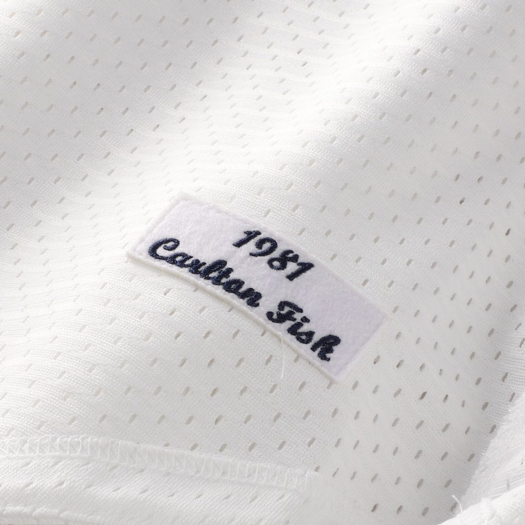 Carlton Fisk Chicago White Sox Mitchell & Ness Authentic Batting Practice Jersey - White Official MLB Team Apparel Baseball Fan Gear