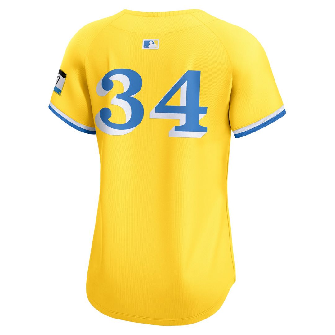David Ortiz Boston Red Sox Nike Women's City Connect Retired Player Jersey - Gold Official MLB Team Apparel Baseball Fan Gear