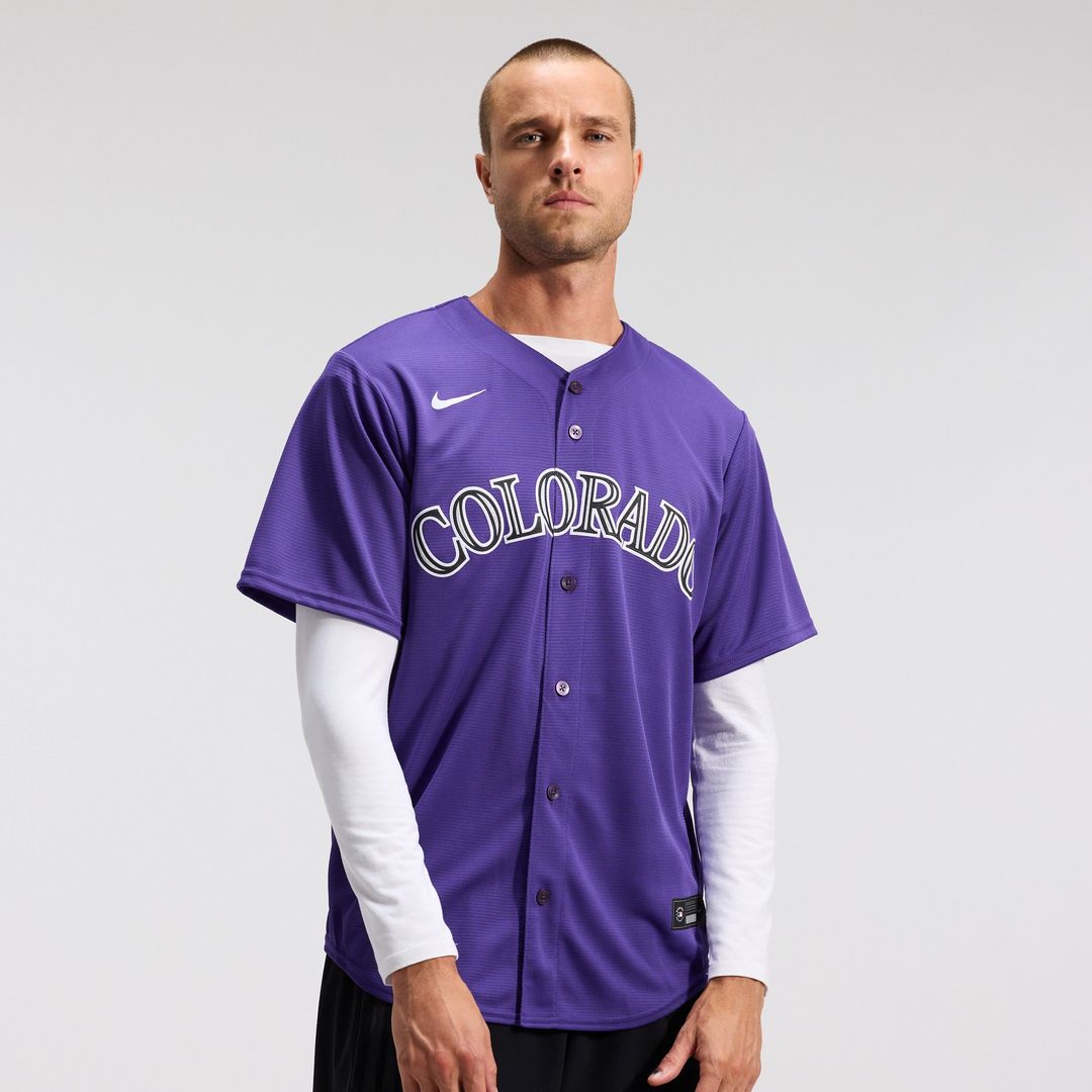 Colorado Rockies Nike Alternate Replica Team Jersey - Purple Official MLB Team Apparel Baseball Fan Gear