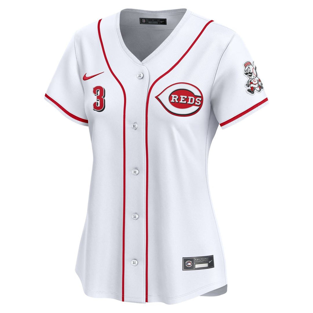 Ke'Bryan Hayes Cincinnati Reds Nike Women's Home Limited Player Jersey - White Official MLB Team Apparel Baseball Fan Gear