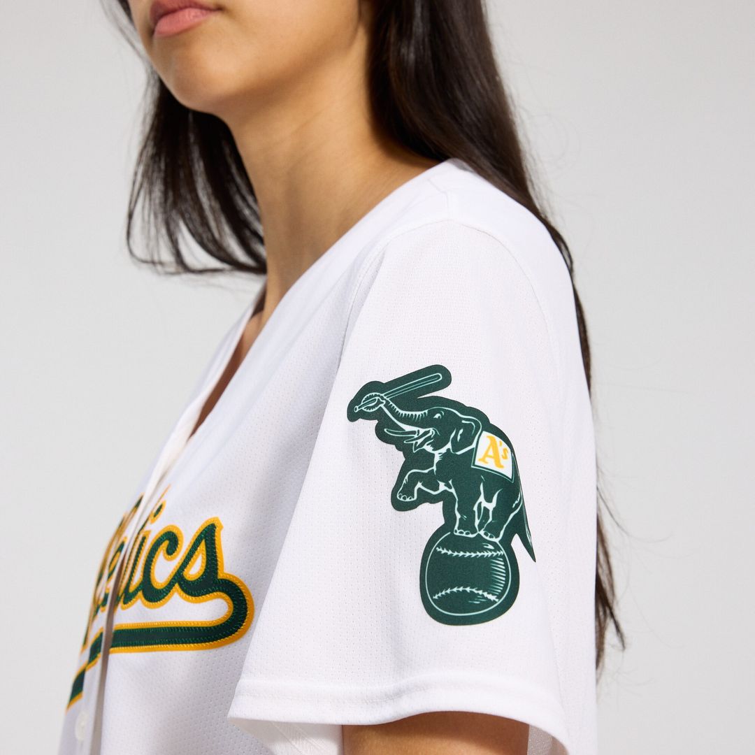 Athletics Nike Women's Home Limited Jersey – White Official MLB Team Apparel Baseball Fan Gear