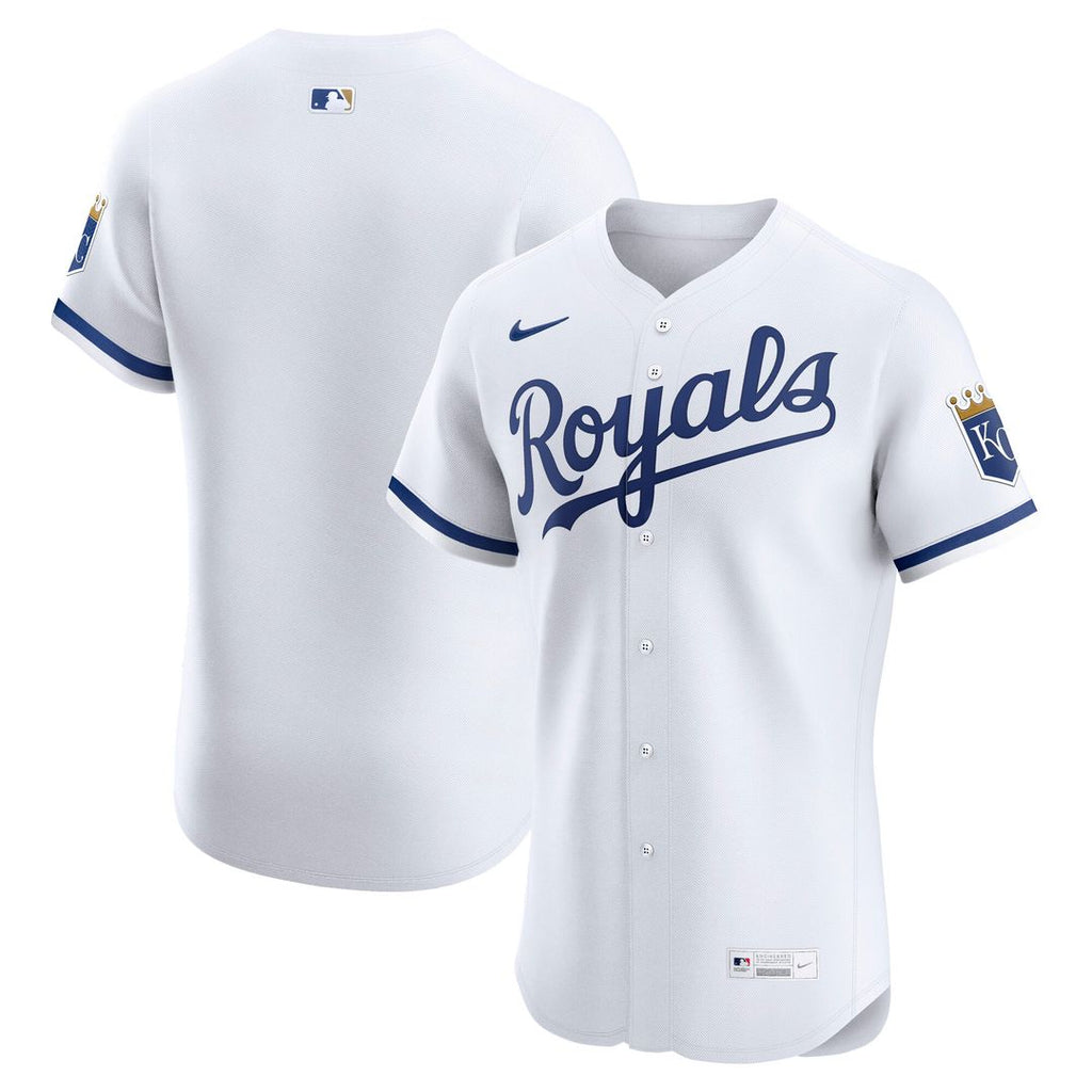 Kansas City Royals Nike Home Elite Jersey - White Official MLB Team Apparel Baseball Fan Gear