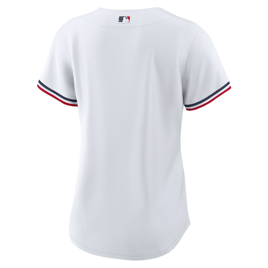 Minnesota Twins Nike Women's Home Replica Team Logo Jersey - White Official MLB Team Apparel Baseball Fan Gear