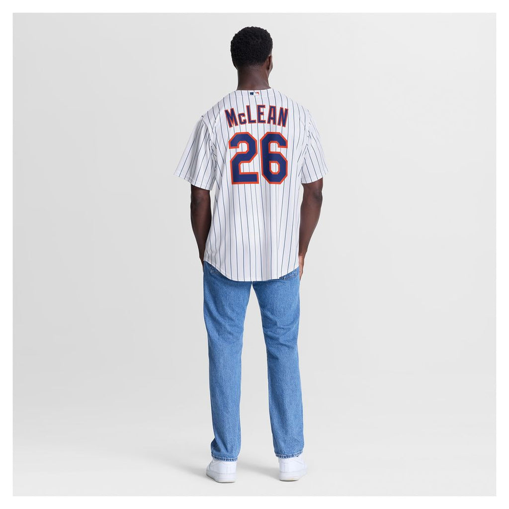 Nolan McLean New York Mets Nike Home Replica Jersey - White Official MLB Team Apparel Baseball Fan Gear