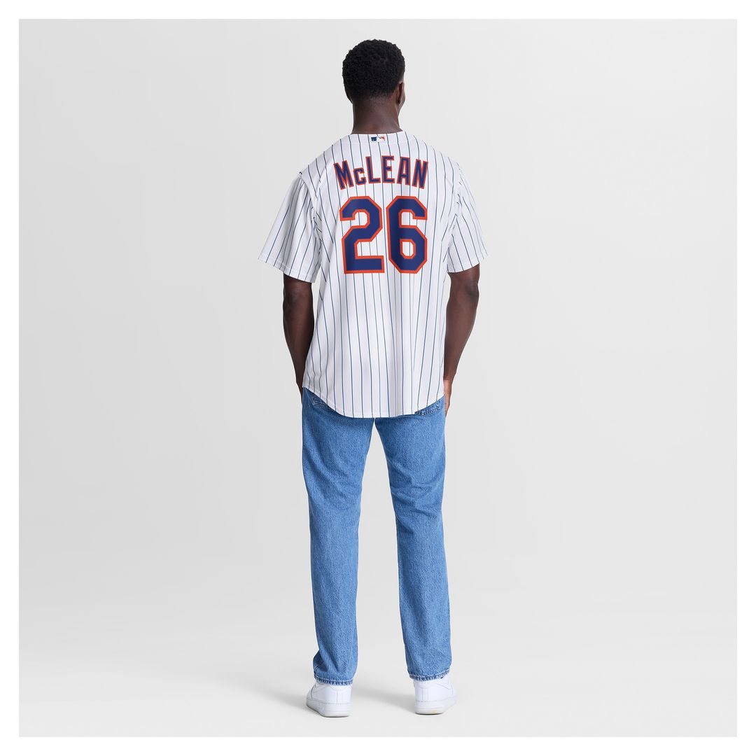Nolan McLean New York Mets Nike Home Replica Jersey - White Official MLB Team Apparel Baseball Fan Gear