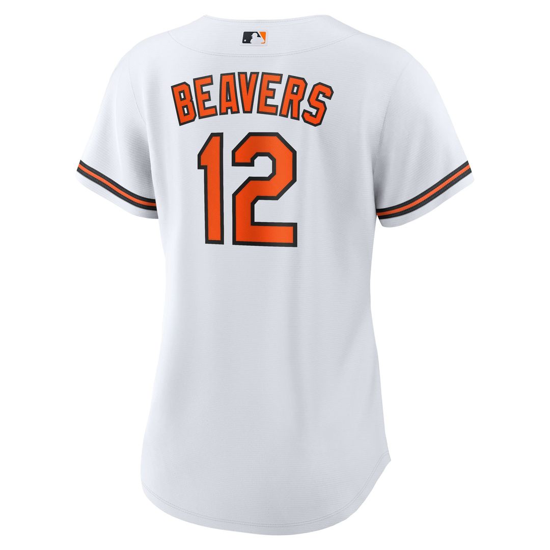 Dylan Beavers Baltimore Orioles Nike Women's Home Replica Jersey - White Official MLB Team Apparel Baseball Fan Gear