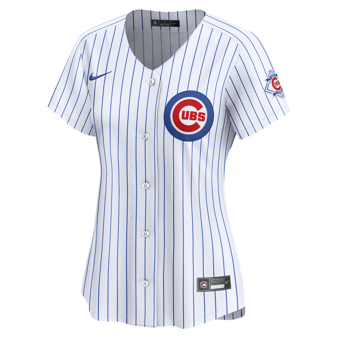 Pete Crow-Armstrong Chicago Cubs Nike Women's 150th Anniversary Limited Jersey - White Official MLB Team Apparel Baseball Fan Gear