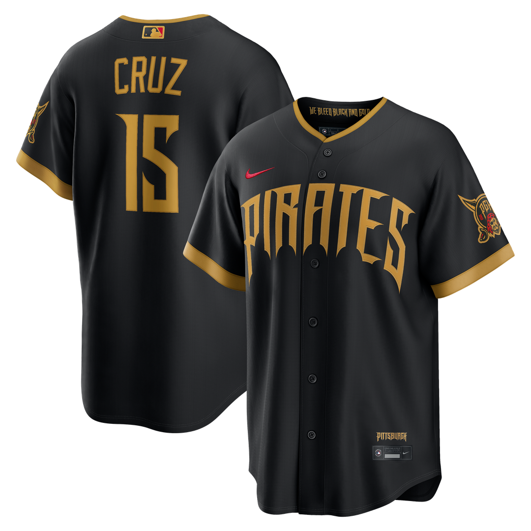 Oneil Cruz Pittsburgh Pirates Nike 2026 City Connect Stadium Jersey - Black Official MLB Team Apparel Baseball Fan Gear