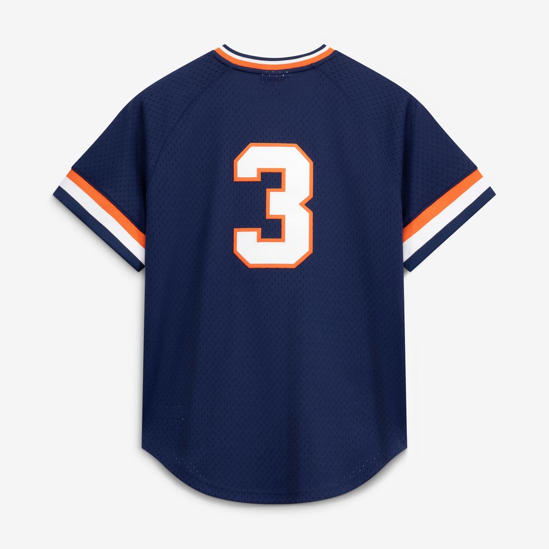 Alan Trammell Detroit Tigers Mitchell & Ness Authentic Batting Practice Jersey - Navy Official MLB Team Apparel Baseball Fan Gear