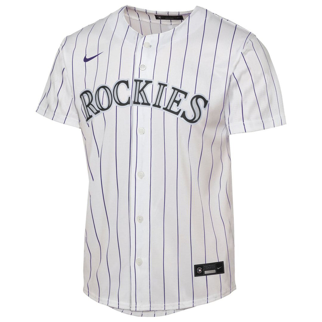 Colorado Rockies Nike Youth Home Replica Jersey - White Official MLB Team Apparel Baseball Fan Gear