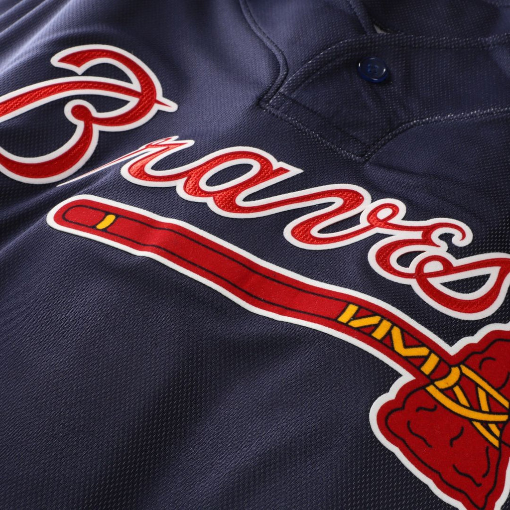 John Smoltz Atlanta Braves Mitchell & Ness Authentic Batting Practice Jersey - Navy Official MLB Team Apparel Baseball Fan Gear