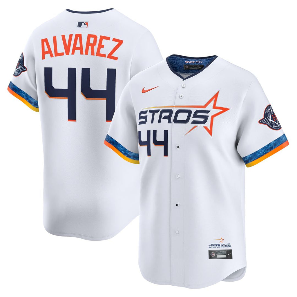 Yordan Alvarez Houston Astros Nike 2025 City Connect Limited Player Jersey - White Official MLB Team Apparel Baseball Fan Gear