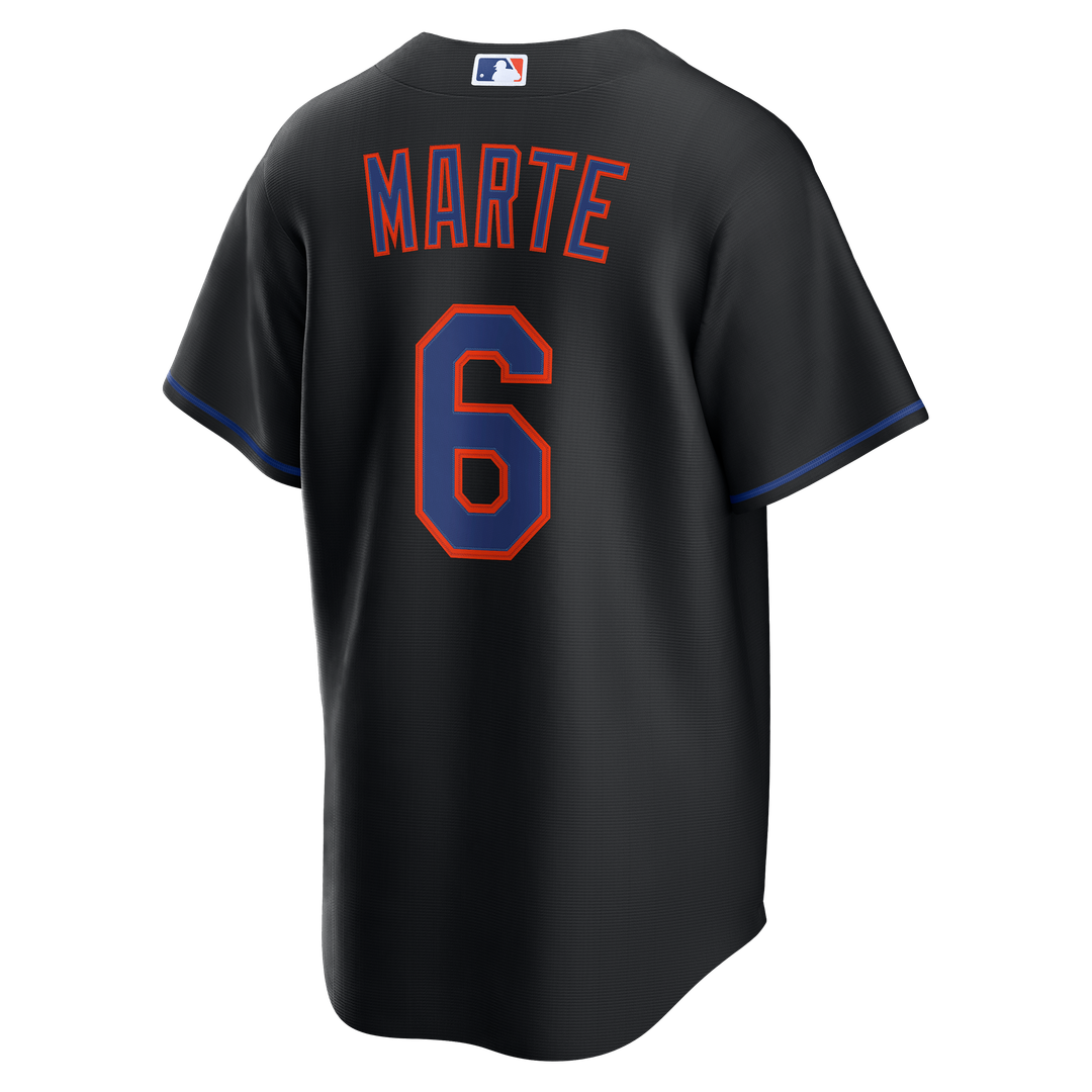 Starling Marte New York Mets Nike Alternate Replica Jersey - Black Official MLB Team Apparel Baseball Fan Gear