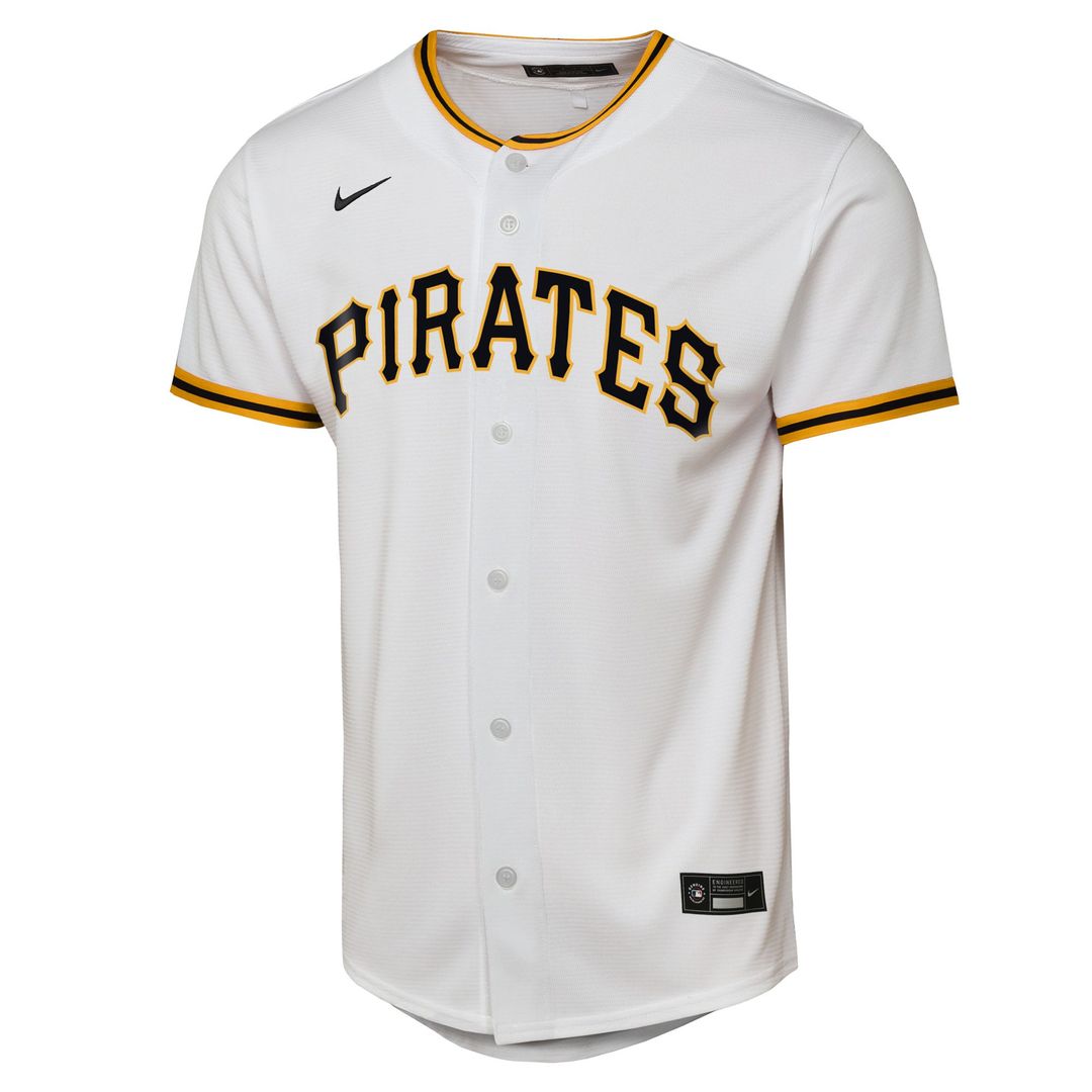 Paul Skenes Pittsburgh Pirates Nike Youth Home Replica Player Jersey - White Official MLB Team Apparel Baseball Fan Gear