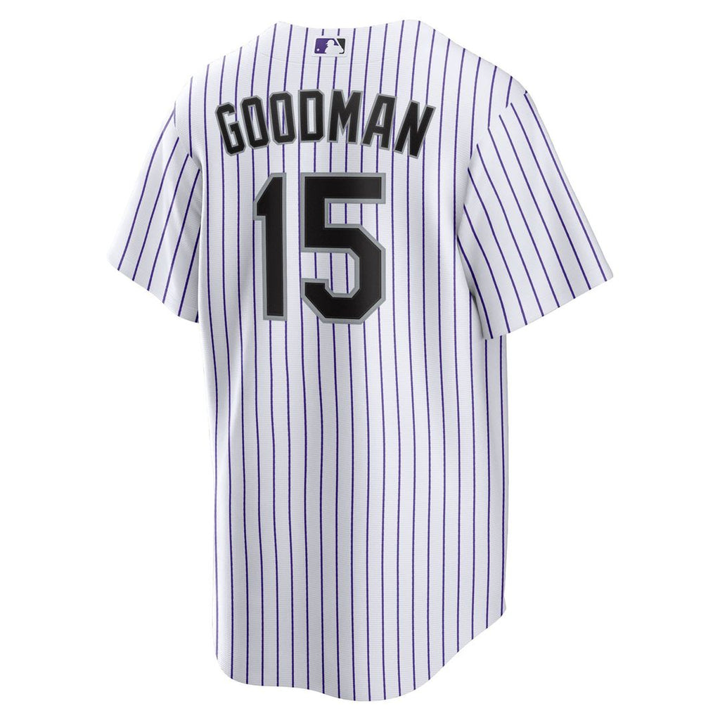 Hunter Goodman Colorado Rockies Nike Home Replica Jersey - White Official MLB Team Apparel Baseball Fan Gear