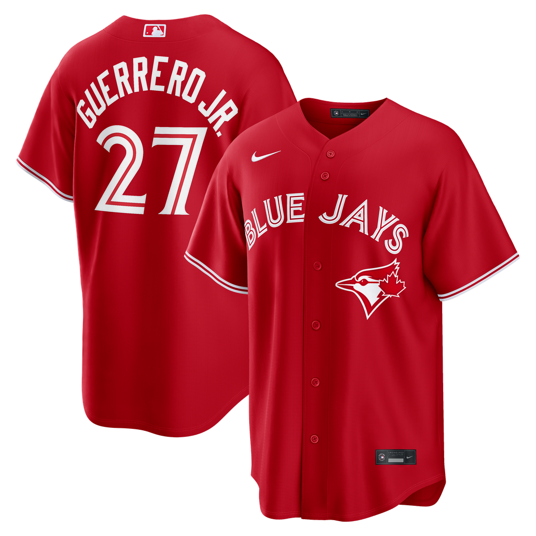 Vladimir Guerrero Jr. Toronto Blue Jays Nike Canada Day Replica Jersey - Red Official MLB Team Apparel Baseball Fan Gear