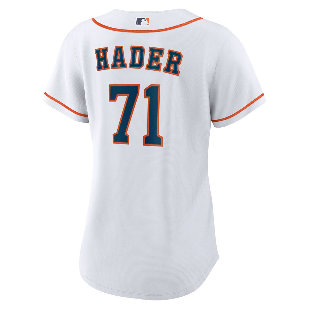 Josh Hader Houston Astros Nike Women's Home Replica Jersey - White Official MLB Team Apparel Baseball Fan Gear