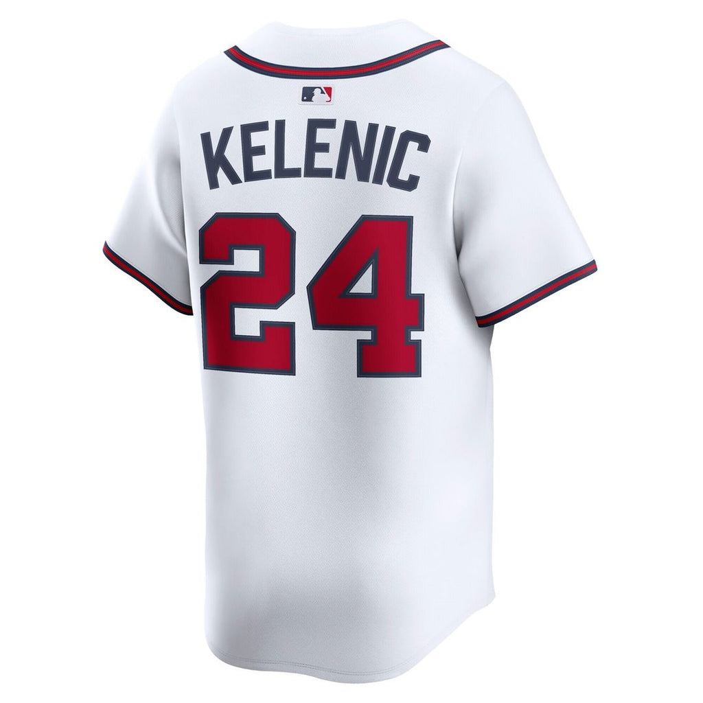 Jarred Kelenic Atlanta Braves Nike Home Limited Player Jersey - White Official MLB Team Apparel Baseball Fan Gear