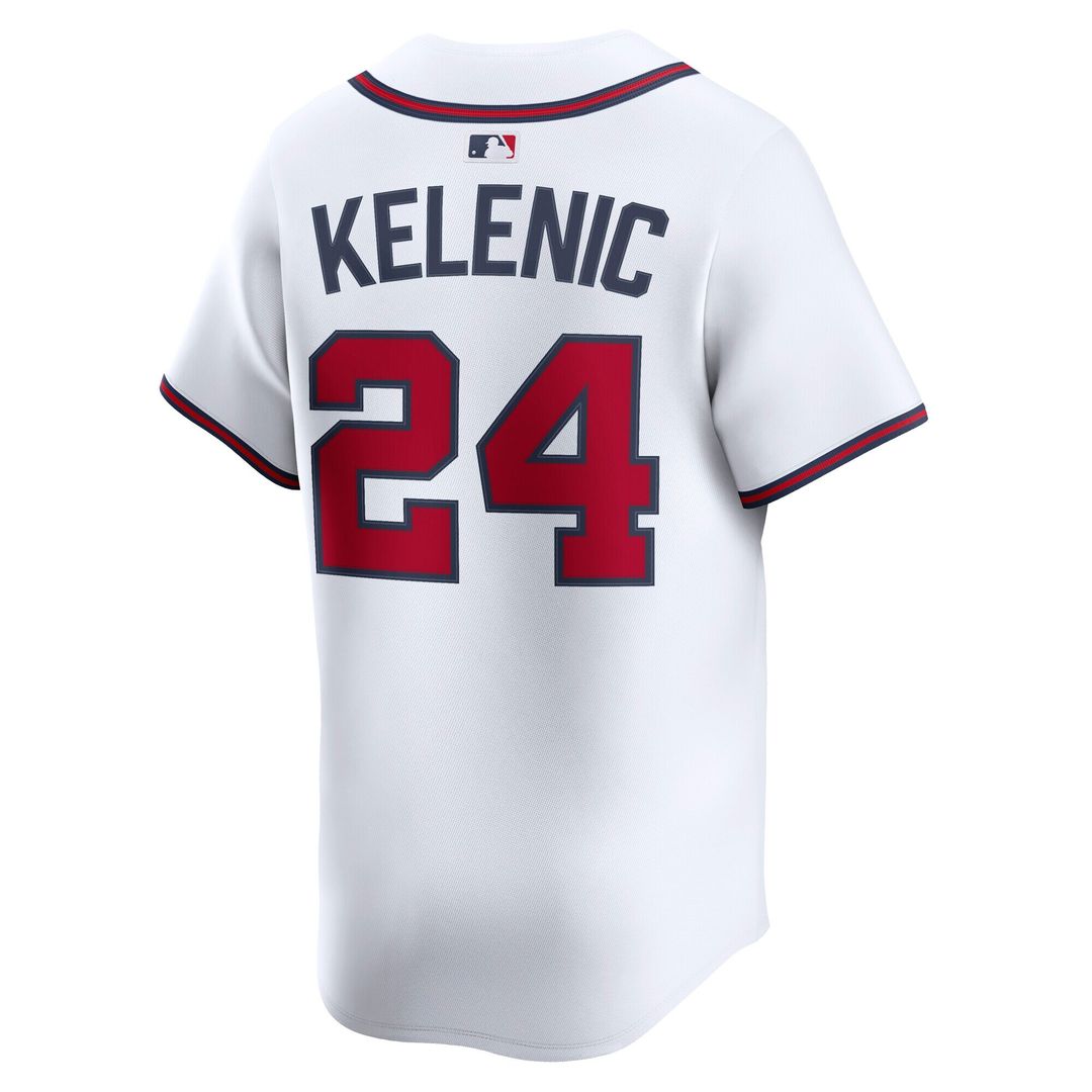 Jarred Kelenic Atlanta Braves Nike Home Limited Player Jersey - White Official MLB Team Apparel Baseball Fan Gear
