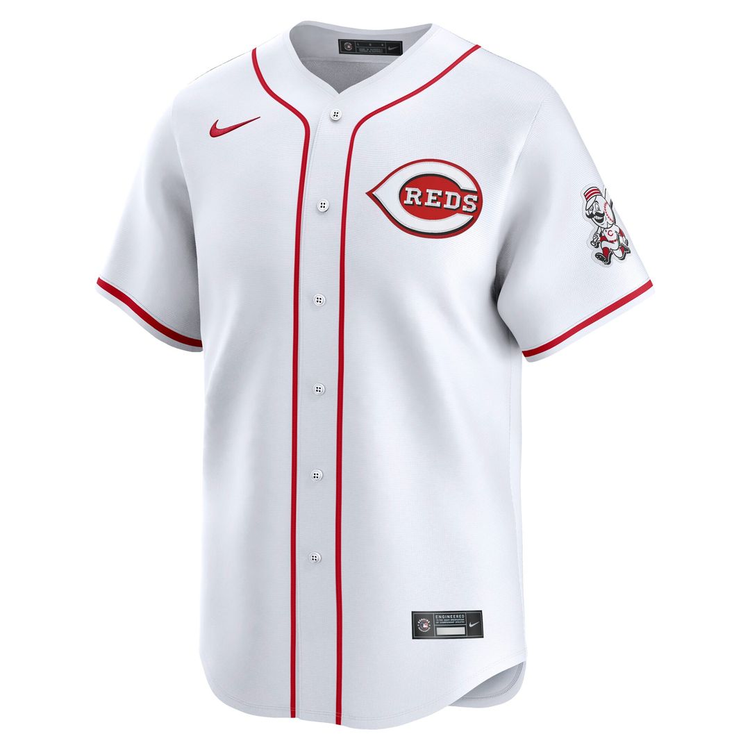 Cincinnati Reds Nike Home Limited Jersey - White Official MLB Team Apparel Baseball Fan Gear