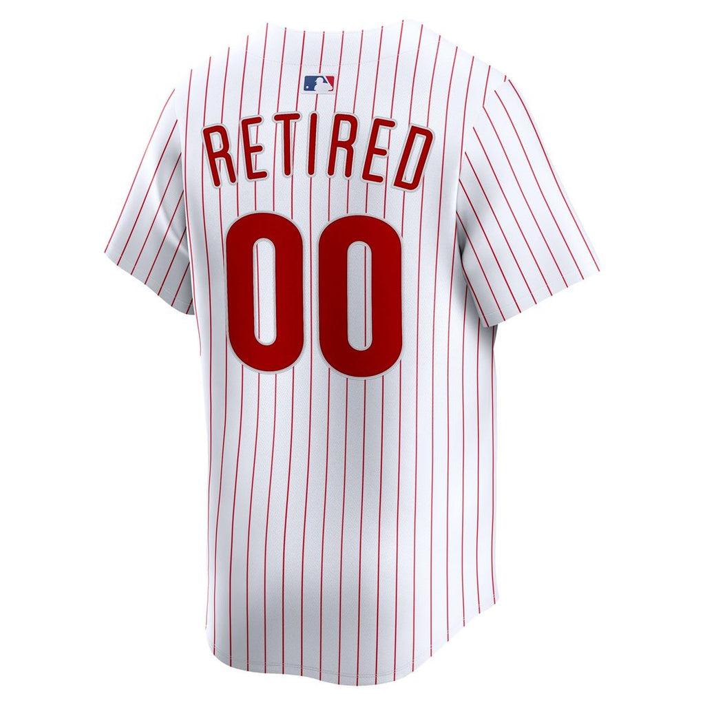 Philadelphia Phillies Nike Home Limited Pick-A-Player Retired Roster Jersey - White Official MLB Team Apparel Baseball Fan Gear