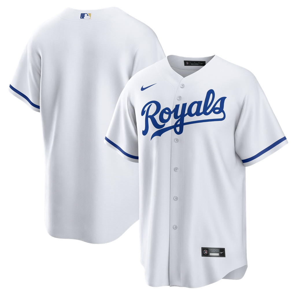 Kansas City Royals Nike Home Big & Tall Replica Jersey - White Official MLB Team Apparel Baseball Fan Gear