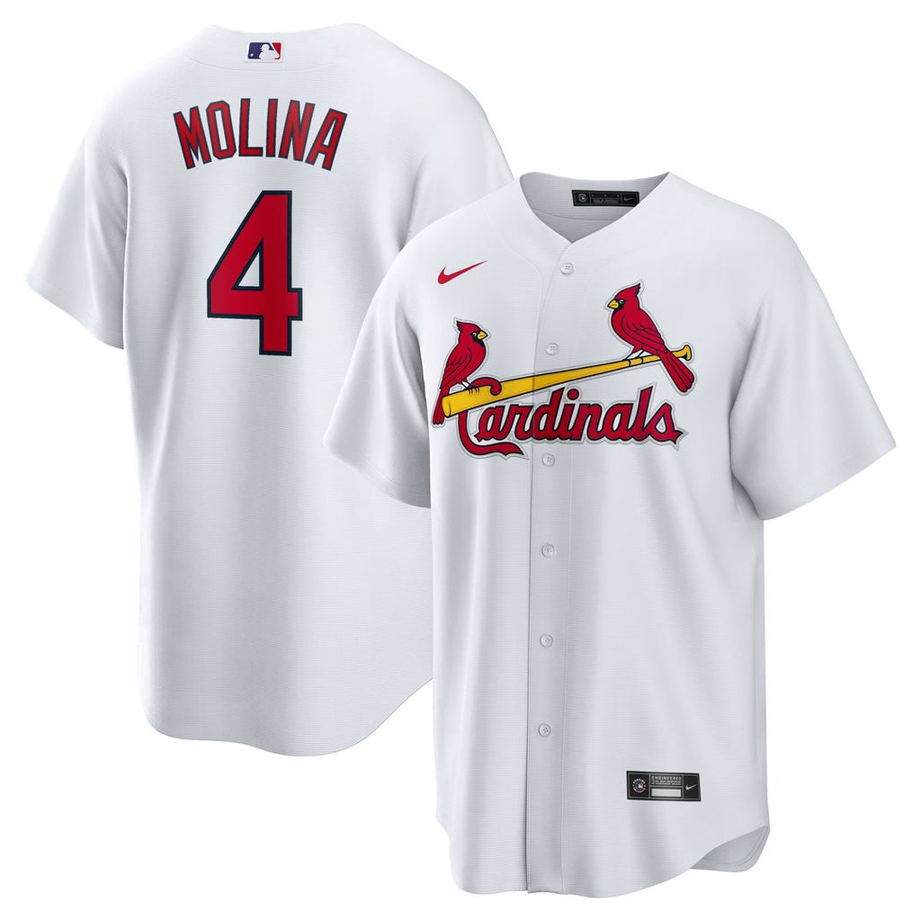 Yadier Molina St. Louis Cardinals Nike Home Replica Retired Player Jersey - White Official MLB Team Apparel Baseball Fan Gear
