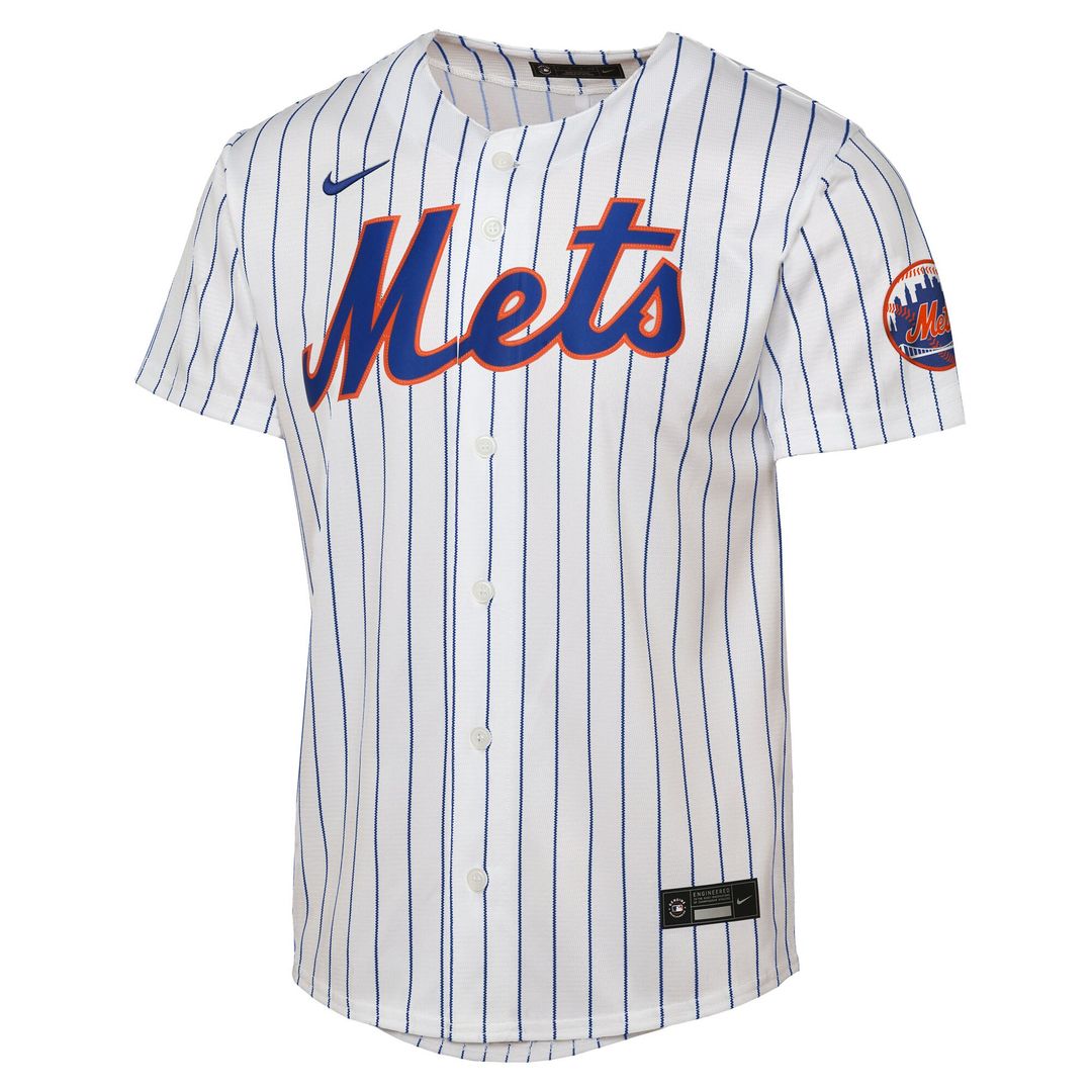 New York Mets Nike Youth Home Stadium Jersey - White Official MLB Team Apparel Baseball Fan Gear