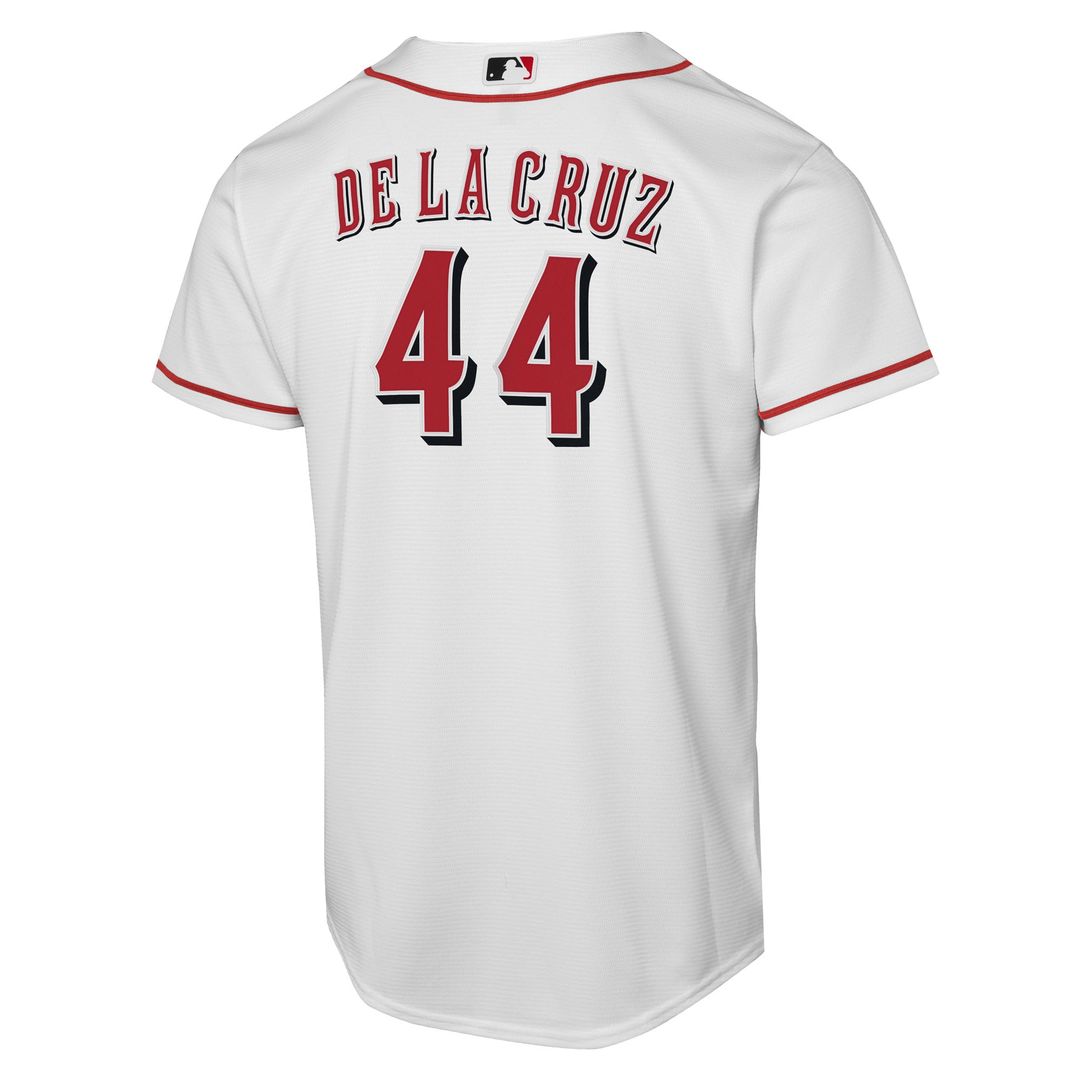 Elly De La Cruz Cincinnati Reds Nike Youth Home Replica Player Jersey - White Official MLB Team Apparel Baseball Fan Gear