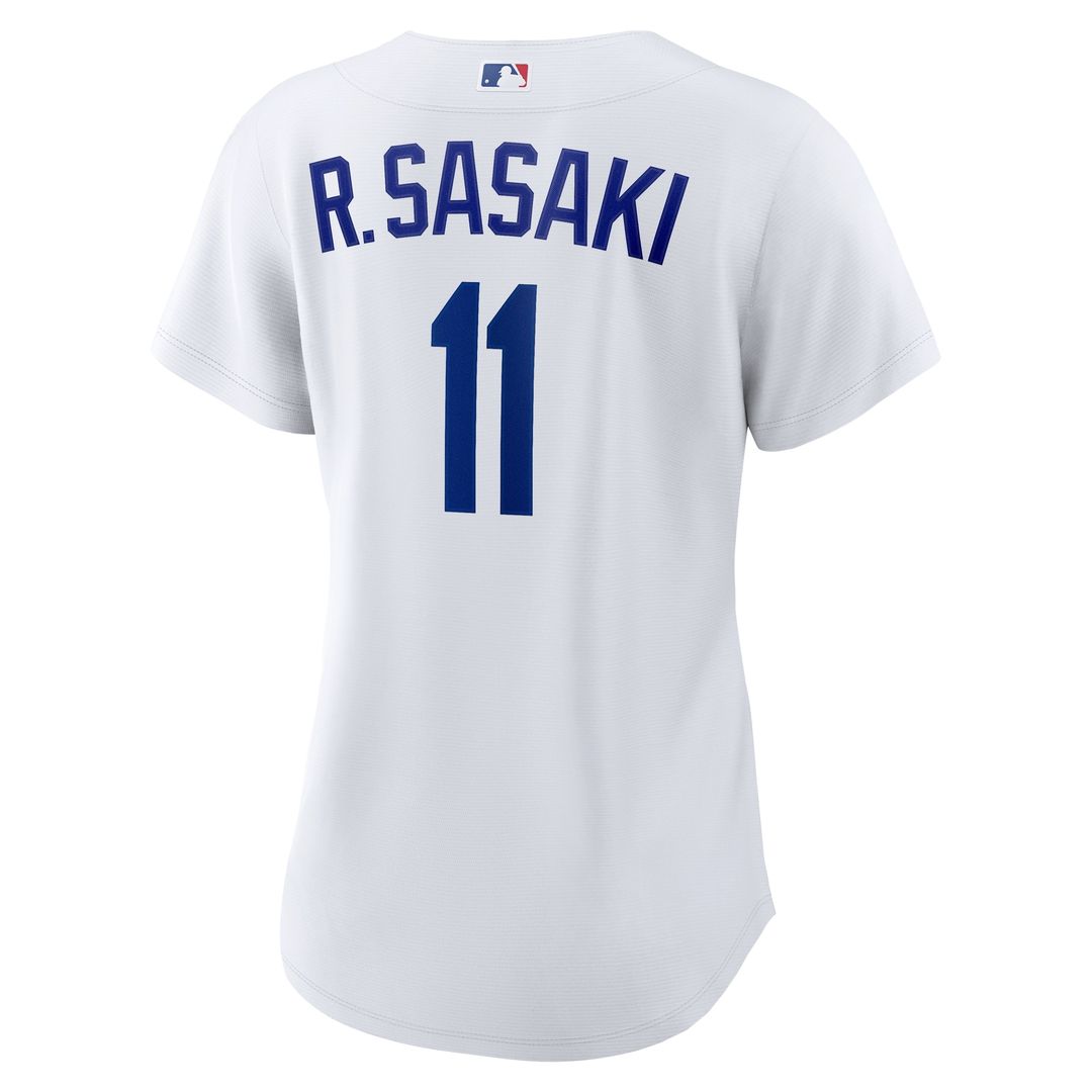 Rōki Sasaki Los Angeles Dodgers Nike Women's Replica Jersey - White Official MLB Team Apparel Baseball Fan Gear