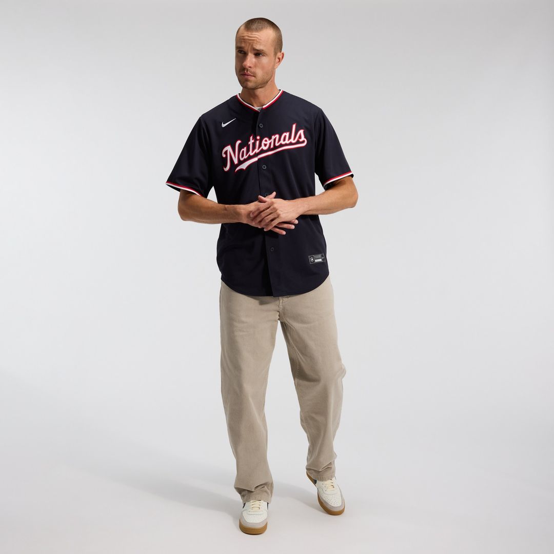 Dylan Crews Washington Nationals Nike Alternate Replica Jersey - Navy Official MLB Team Apparel Baseball Fan Gear