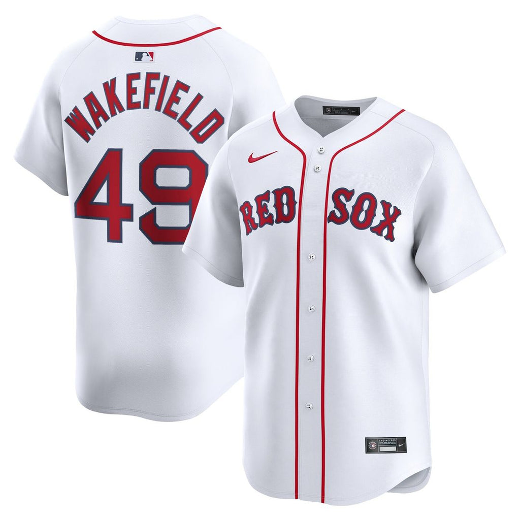 Tim Wakefield Boston Red Sox Nike Home Limited Player Jersey - White Official MLB Team Apparel Baseball Fan Gear