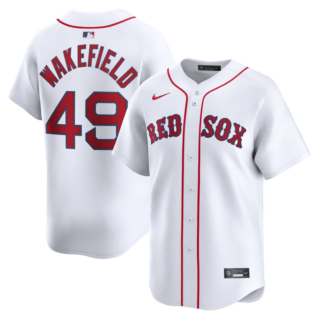 Tim Wakefield Boston Red Sox Nike Home Limited Player Jersey - White Official MLB Team Apparel Baseball Fan Gear
