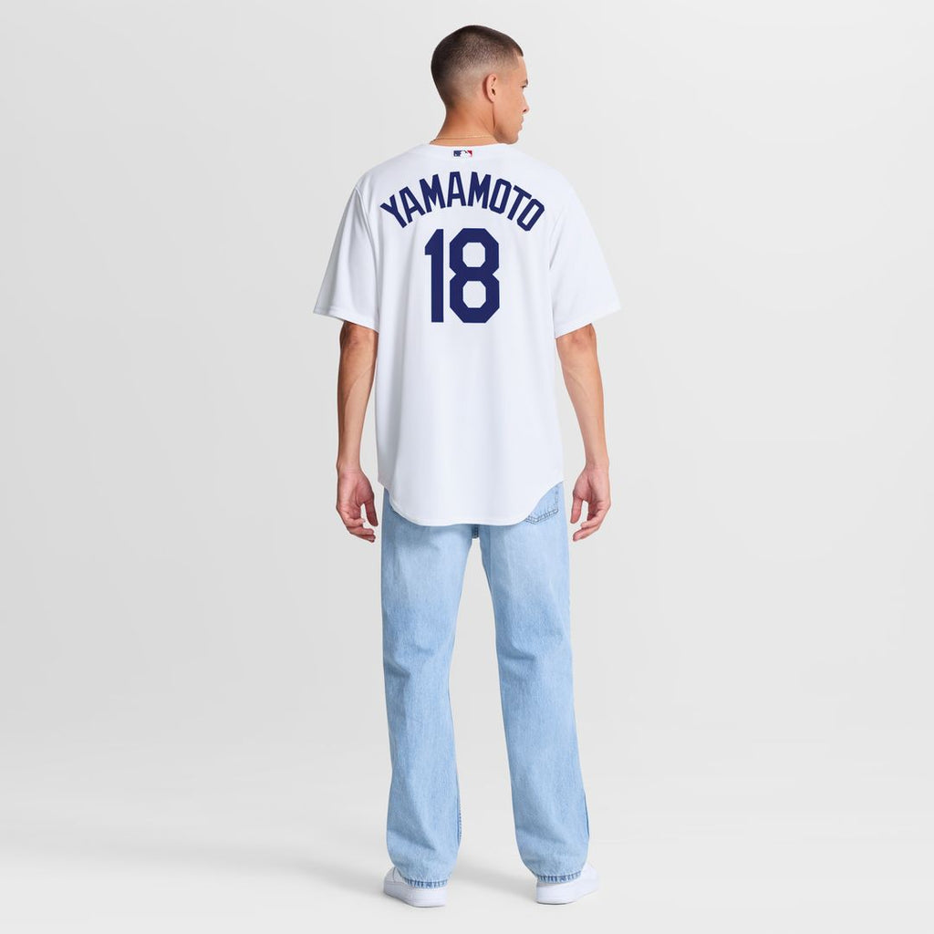 Yoshinobu Yamamoto Los Angeles Dodgers Nike Home Replica Jersey - White Official MLB Team Apparel Baseball Fan Gear