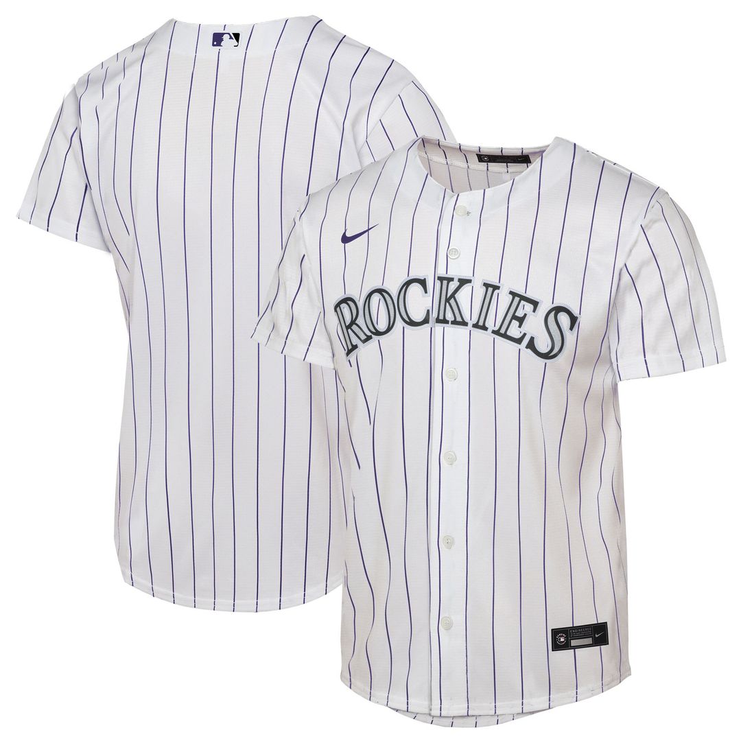 Colorado Rockies Nike Youth Home Replica Jersey - White Official MLB Team Apparel Baseball Fan Gear