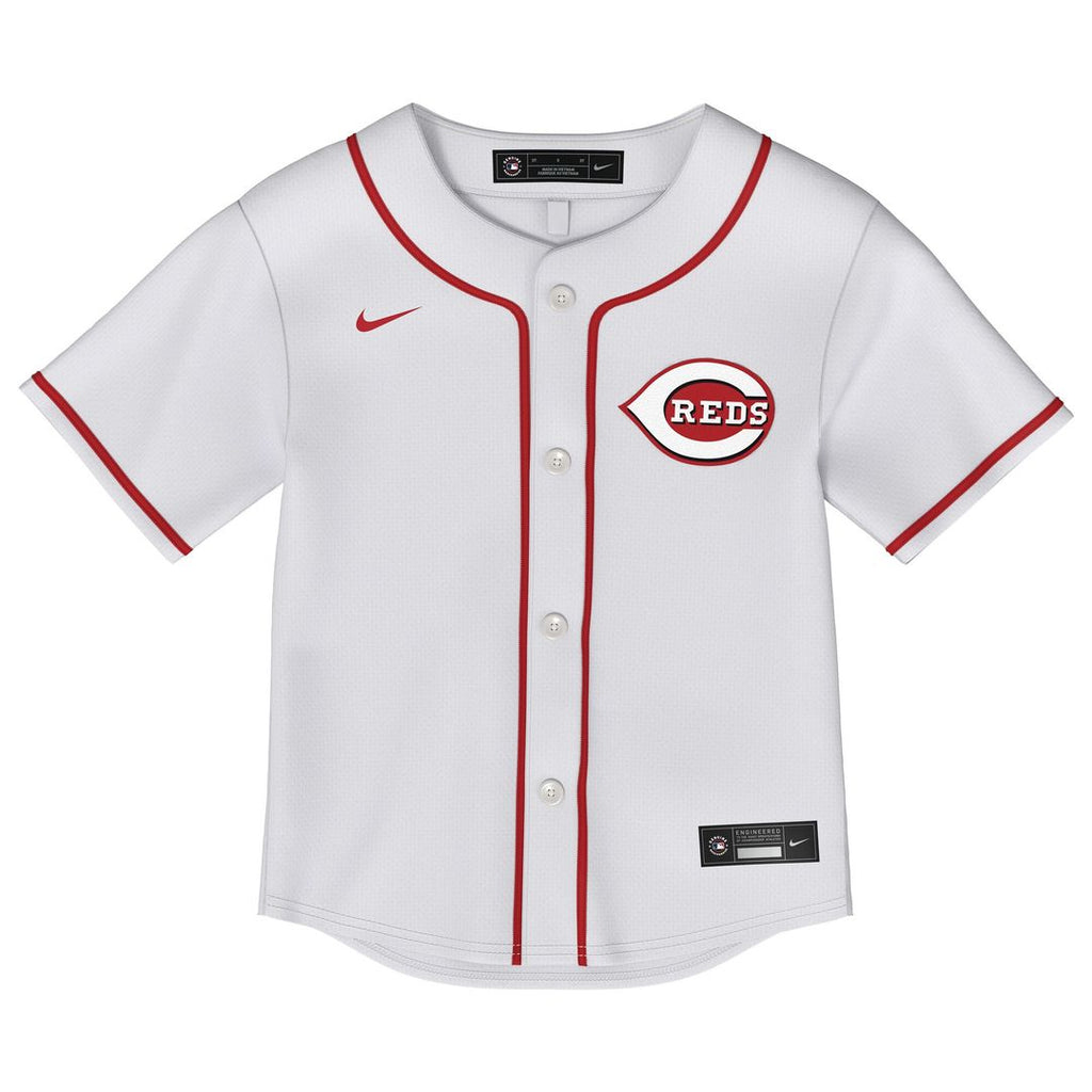 Elly De La Cruz Cincinnati Reds Nike Toddler Home Replica Player Jersey - White Official MLB Team Apparel Baseball Fan Gear