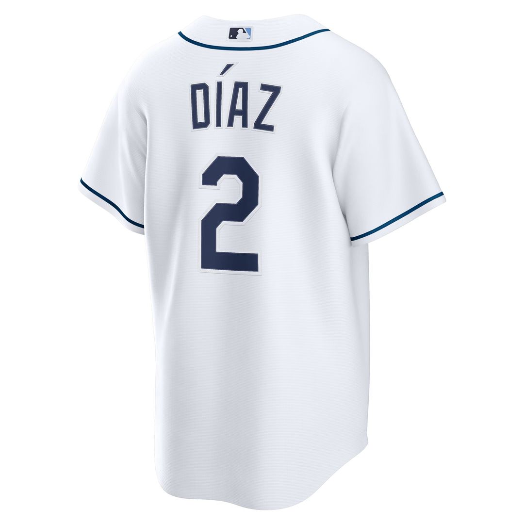 Yandy Díaz Tampa Bay Rays Nike Home Replica Jersey - White Official MLB Team Apparel Baseball Fan Gear