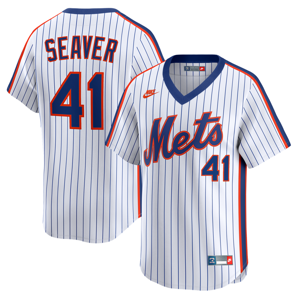 Tom Seaver New York Mets Nike Cooperstown Collection Limited Jersey - White Official MLB Team Apparel Baseball Fan Gear