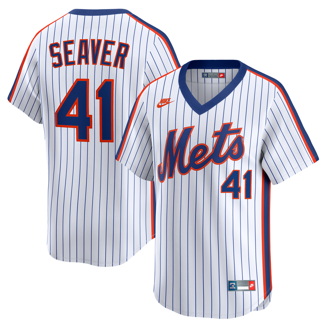 Tom Seaver New York Mets Nike Cooperstown Collection Limited Jersey - White Official MLB Team Apparel Baseball Fan Gear
