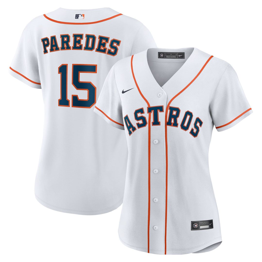 Isaac Paredes Houston Astros Nike Women's Home Replica Jersey - White Official MLB Team Apparel Baseball Fan Gear