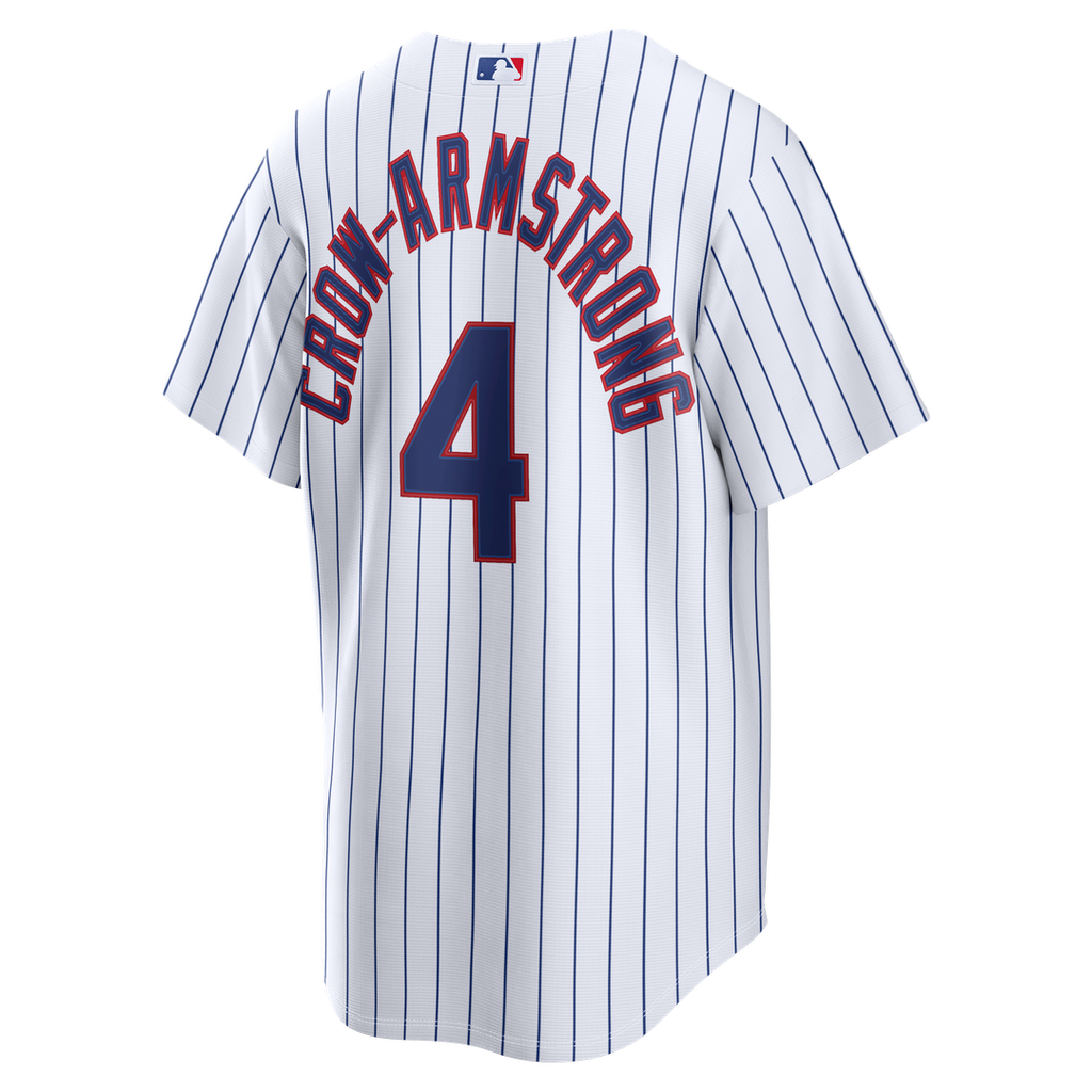 Pete Crow-Armstrong Chicago Cubs Nike Home Replica Jersey - White Official MLB Team Apparel Baseball Fan Gear
