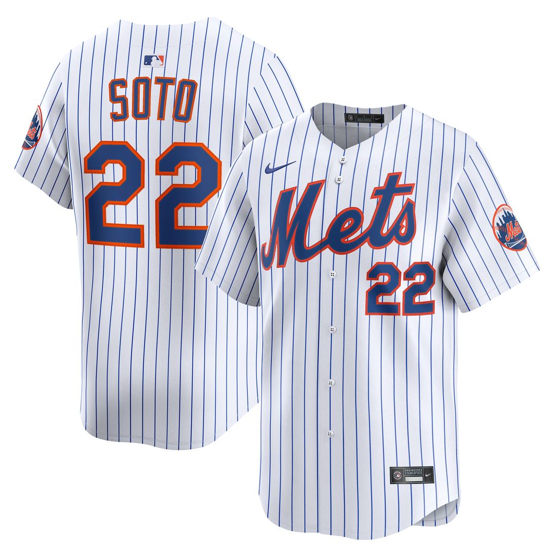 Juan Soto New York Mets Nike Home Limited Player Jersey - White Official MLB Team Apparel Baseball Fan Gear