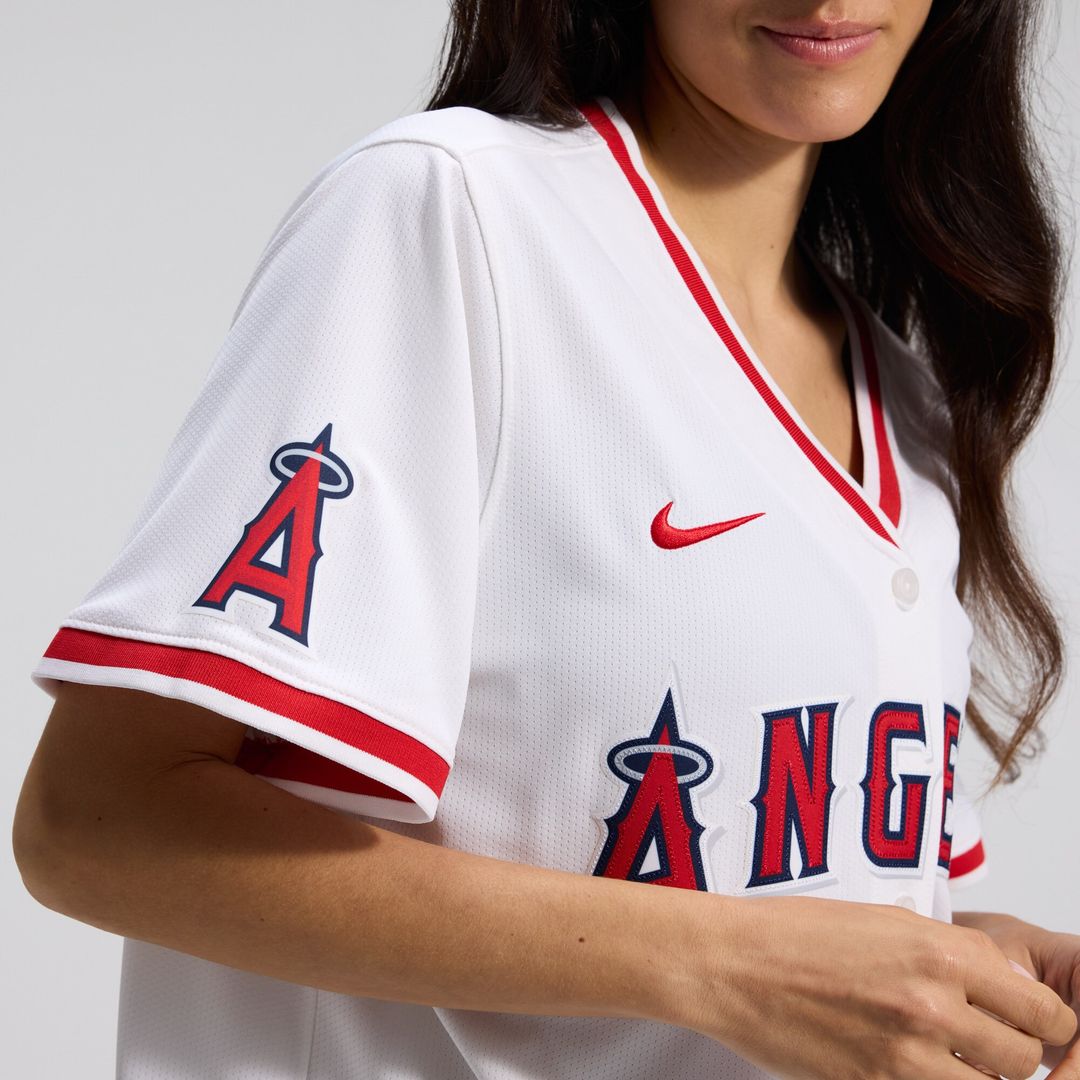 Los Angeles Angels Nike Women's Home Limited Jersey - White Official MLB Team Apparel Baseball Fan Gear